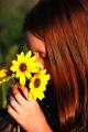 Girl with Sunflowers